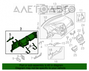 Tubul de subtorpilor pentru Ford Focus mk3 11-18