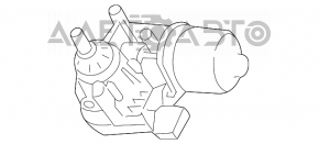 Motorul ștergătoarelor de parbriz stânga Ford Focus mk3 11-18