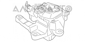 Suport motor stânga Ford Fusion mk5 13-20 2.0 hibrid, plug-in nou original OEM