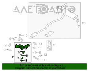 Convertor catalitic Ford Fusion mk5 13-20 1.5T 1.6T