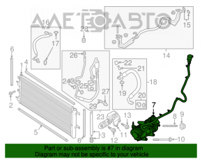 Компрессор кондиционера Ford Fusion mk5 13-20 hybrid, plug-in