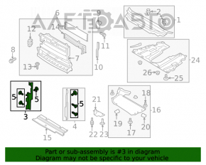 Deflector radiator dreapta Ford Fusion mk5 17-20 hibrid tip 2