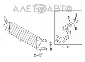 Radiator de răcire a transmisiei automate Lincoln MKZ 13-20 hibrid nou OEM original