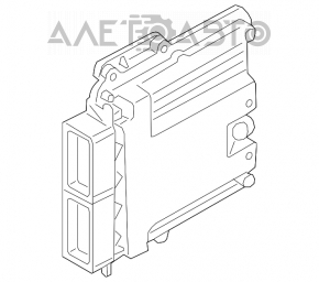 Blocul ECU al calculatorului motorului Lincoln MKZ 13-20 hibrid.