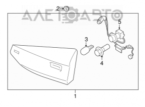 Lumină interior capac portbagaj dreapta Ford Fusion mk5 17-18 halogen nou original OEM