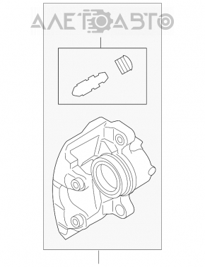 Suportul frontal stânga Ford Escape MK3 13-19 awd