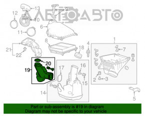 Tubul de admisie cu rezonator pentru Honda Accord 13-17