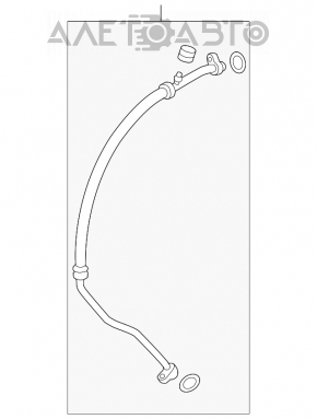 Трубка кондиционера комрессор-печка первая Honda Accord 13-17 2.4 OEM