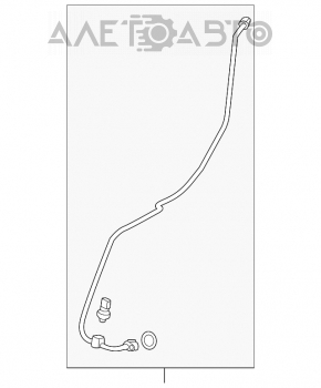 Трубка кондиционера печка-конденсер Honda Accord 13-17 2.4, 3.5