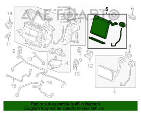 Evaporator Honda Accord 13-17 cu senzor de temperatură