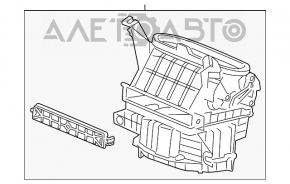 Corpul ventilatorului gol, partea dreaptă a Honda Accord 13-17