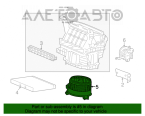 Motorul ventilatorului de încălzire pentru Honda Accord 13-17.