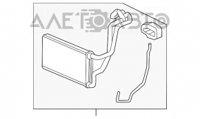 Radiatorul încălzitorului pentru Honda Accord 13-17