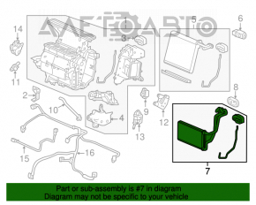 Radiatorul încălzitorului pentru Honda Accord 13-17