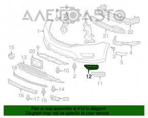 Rama farastra pentru farul de ceata Honda Accord 13-15