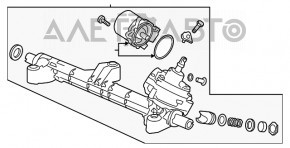 Рейка рулевая Honda Accord 13-17 сломана фишка