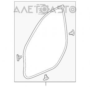 Garnitura portiera fata stanga Honda Accord 18-22 nou original OEM