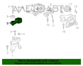 Подушка двигателя правая верхняя Honda Accord 18-22 1.5T