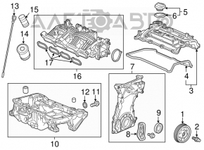 Коллектор впускной Honda Accord 18-22 1.5T обломано крепление