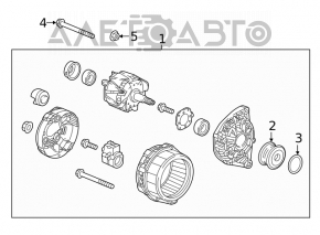 Generatorul Honda CRV 17-22 1.5T pe benzină pentru piese de schimb