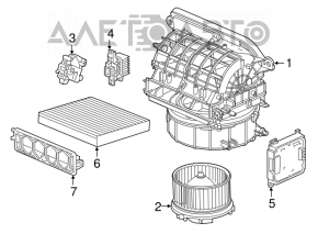 Motorul ventilatorului de încălzire pentru Honda Accord 18-22.