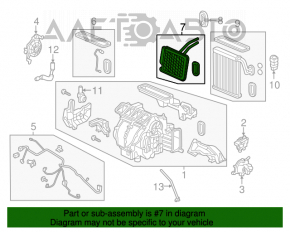 Radiatorul încălzitorului pentru Honda Accord 18-22