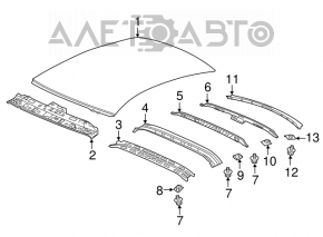 Крыша металл Honda Accord 18-22 отпилена