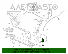 Motorul spălătorului de parbriz Honda Accord 18-22