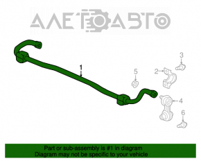 Stabilizator spate Honda Accord 18-22 16,5mm