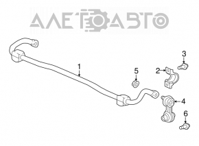 Stabilizator spate Honda Accord 18-22 16,5mm