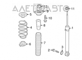 Suport amortizor spate dreapta Honda Accord 18-22