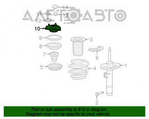 Suport amortizor față dreapta Honda Accord 18-22