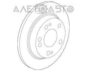 Placă de frână spate dreapta Honda Accord 18-22 9mm