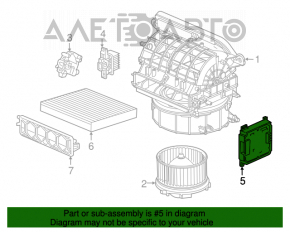 COMPUTER ASSY., AUTO AIR CONDITIONER Honda Accord 18-22