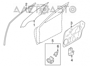 Geam electric cu motor fata stanga Hyundai Sonata 11-15