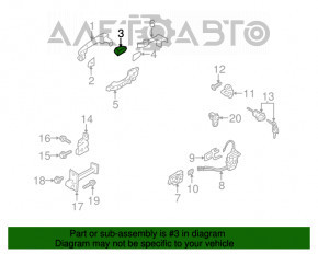 Capacul mânerului exterior stânga față Hyundai Sonata 11-15 crom