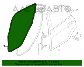 Garnitura ușii din spate dreapta Ford C-max MK2 13-18