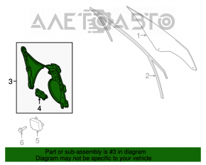 Geam electric cu motor fata dreapta Ford C-max MK2 13-18