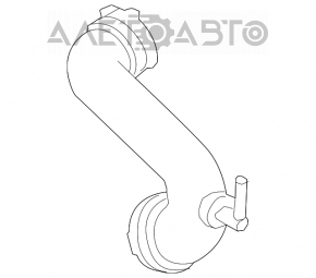 Conductă de aer către colectorul Lincoln MKZ 13-20 hibrid