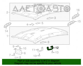 Manerul plafonului din spate dreapta Ford C-max MK2 13-18 gri