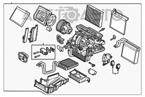 Arzător complet pentru Ford C-max MK2 13-18, cu două zone