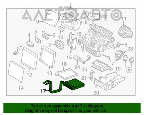 Радиатор отопителя печки Ford C-max MK2 13-18