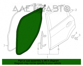 Уплотнитель дверного проема задний левый Ford C-max MK2 13-18