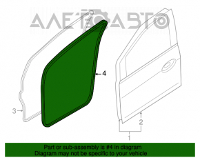 Уплотнитель дверного проема передний правый Ford C-max MK2 13-18