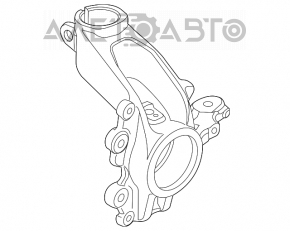 Butucul roții față stânga Ford C-max MK2 13-18 ruginit.