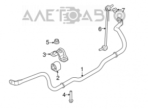 Stabilizatorul frontal Ford Focus mk3 11-18 24mm