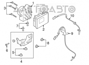 ABS ABS Lincoln MKZ 13- hibrid