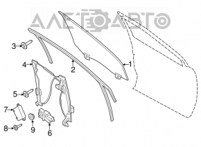 Стеклоподъемник механизм передний правый Ford Edge 15-