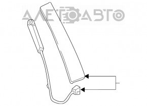 Capac usa fata dreapta Ford Edge 15- zgarieturi