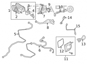 Лямбда-зонд второй Ford Edge 15-20 2.0T новый OEM оригинал